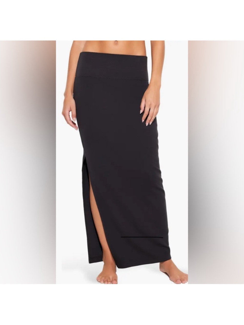 Spiritual Gangster Raquel ribbed Maxi Skirt with Side Slit large